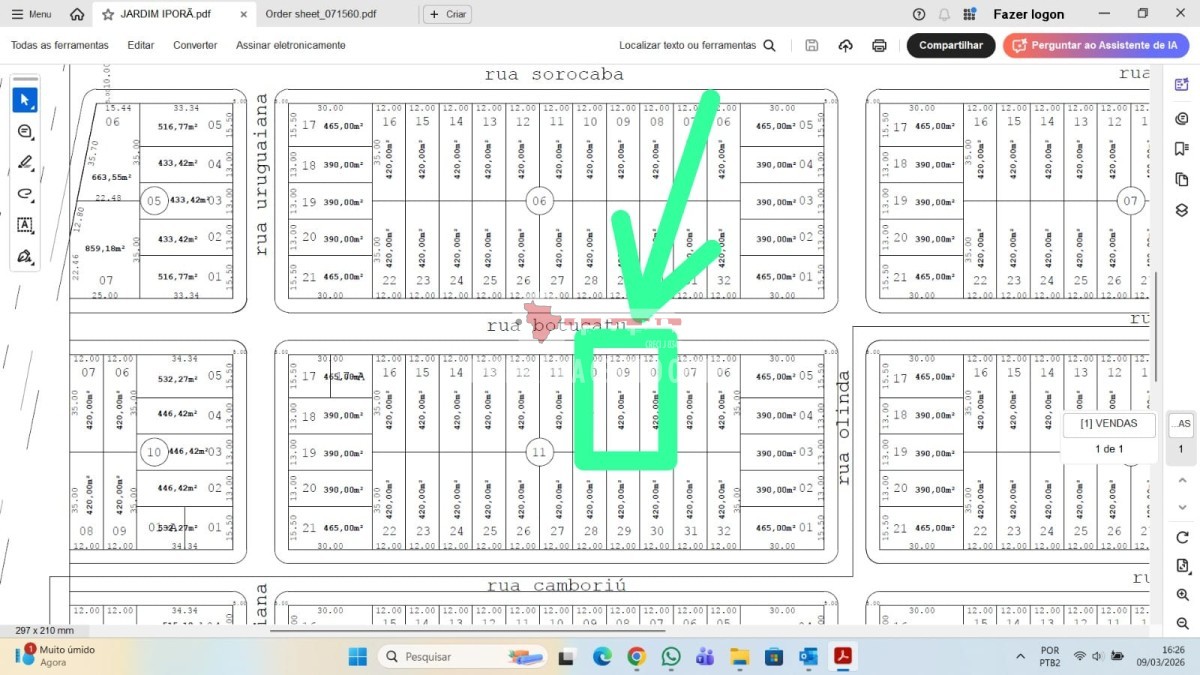 TERRENO A VENDA JARDIM IPORA