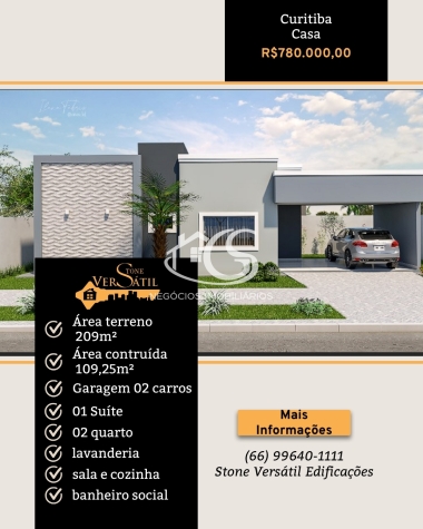 Casa a venda jardim curitiba